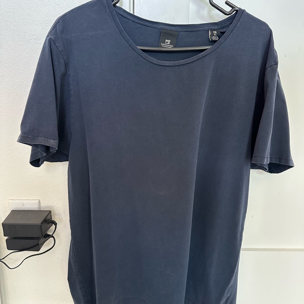 Scotch & Soda Men's Navy Blue T-Shirt